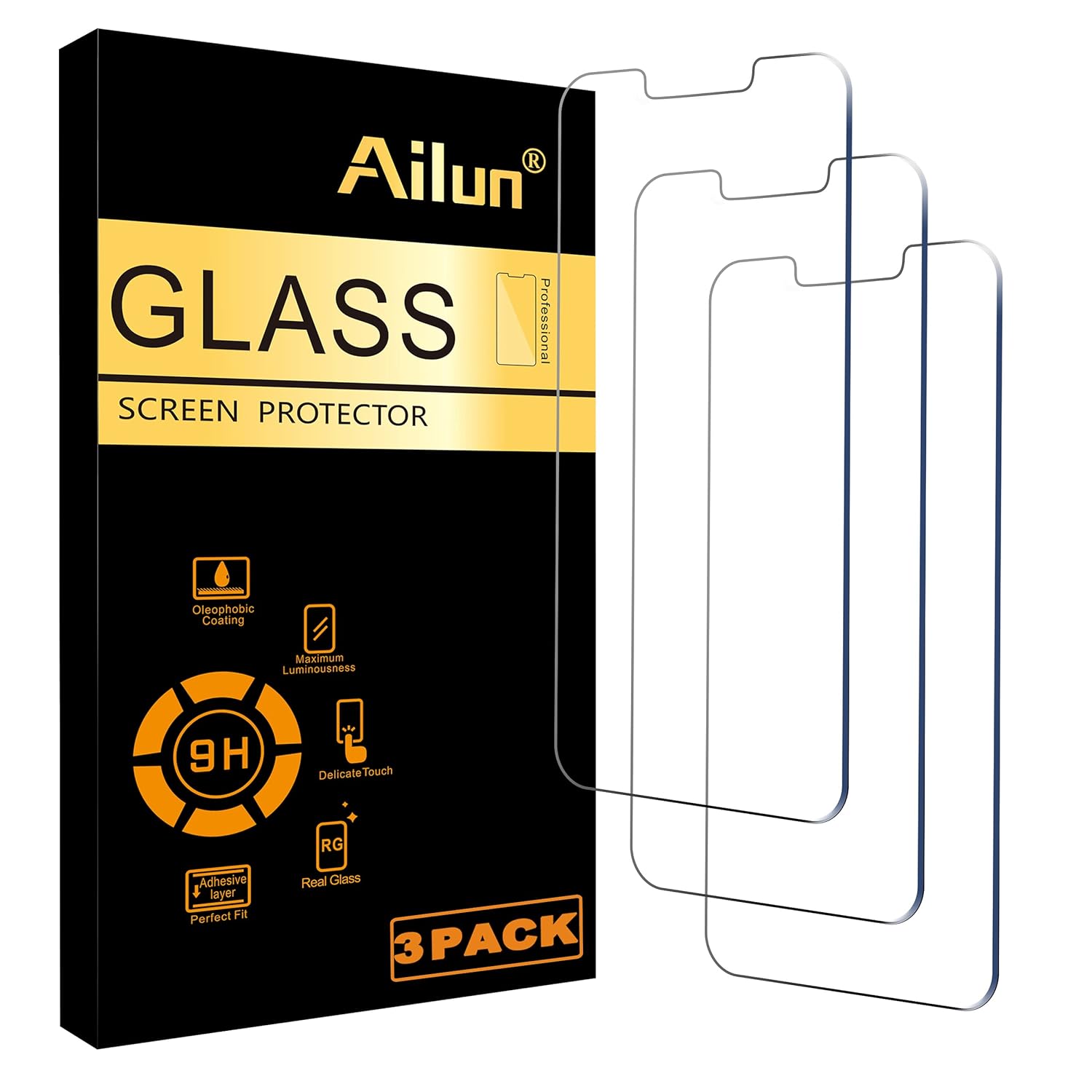 Ailun Glass Screen Protector Compatible For iPhone 13 Pro Max [6.7