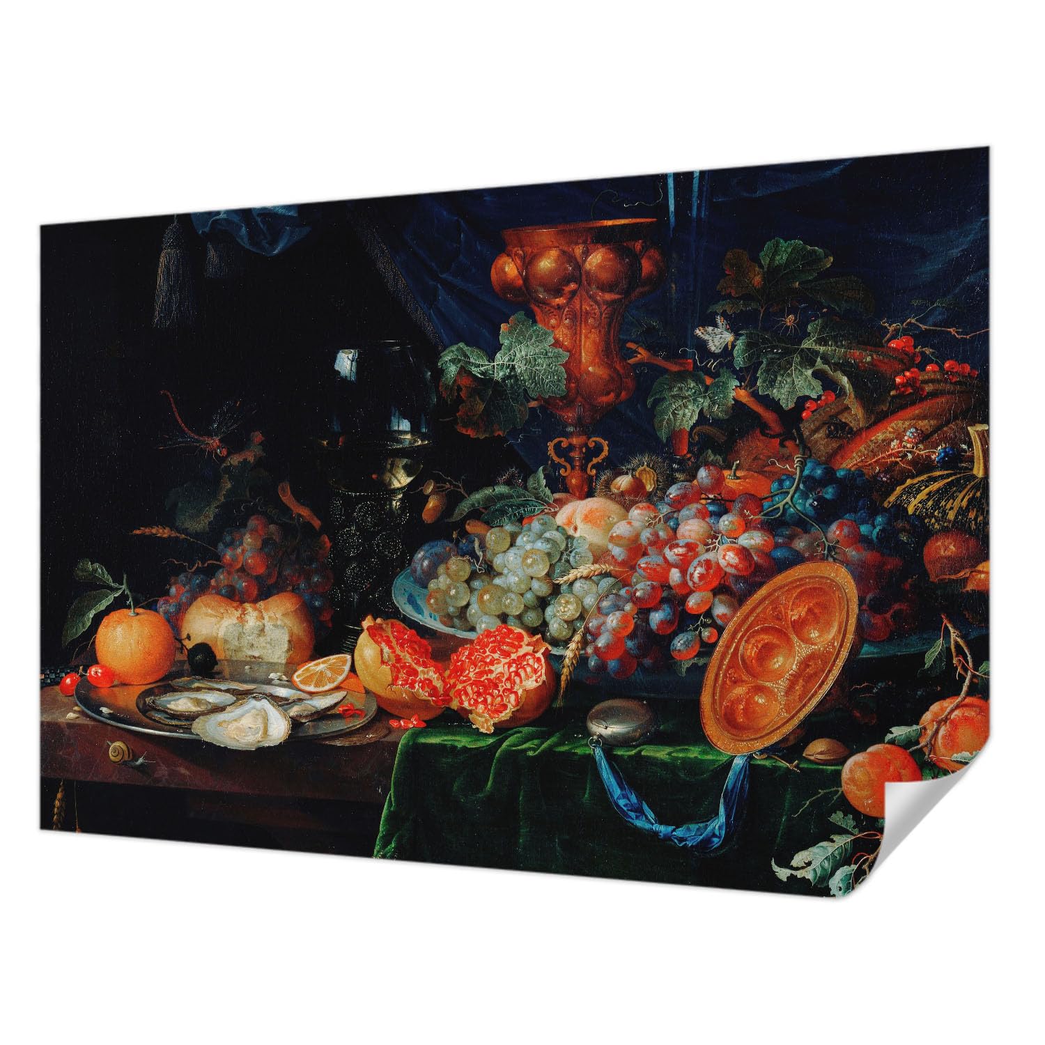 Papier peint adhésif 152x104 cm Tulup décor abondance de fruits pour salon