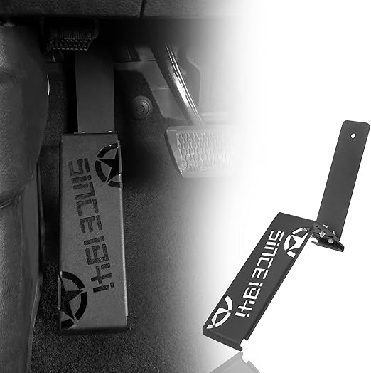 u-Box for Jeep Dead Pedal Left Side Foot Rest Metal Kick Panel for Jeep Wrangler JL & Gladiator JT 2018-2025 (Excluding 4xe)