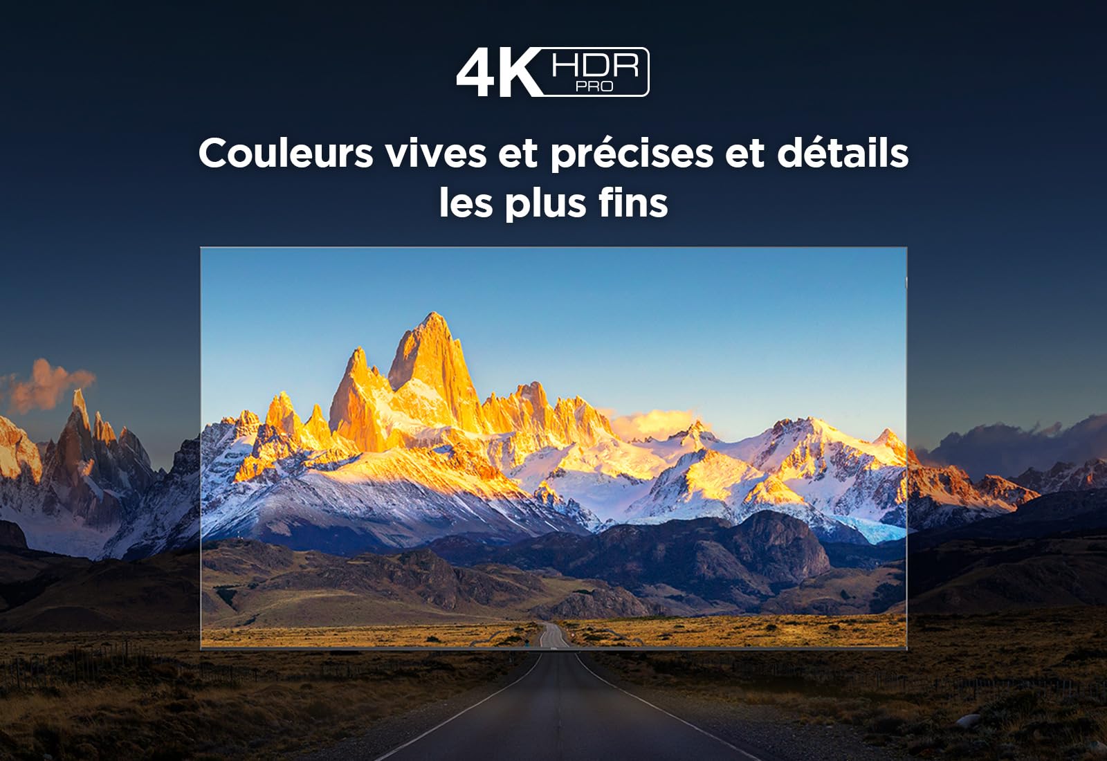 TCL 55T7B Téléviseur QLED Pro 55 pouces, 4K Ultra HD, HDR Pro, Smart TV Powered by Google TV (Dolby Vision & Atmos, Motion clarity, Hands-Free Voice Control, compatible avec Google assistant & Alexa).
