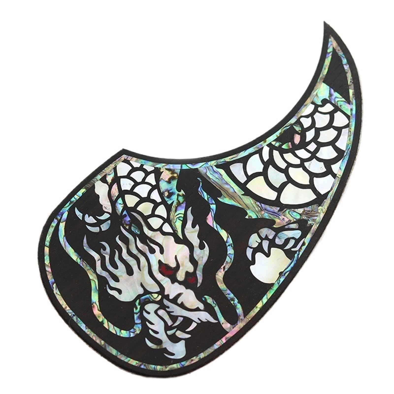 Mały Pickguard Do Gitary Akustycznej Solidny Drewniany Pickguard Do Gitary Akustycznej 41 Cali 40 Palisander Inkrustowany Kolorowymi Muszlami