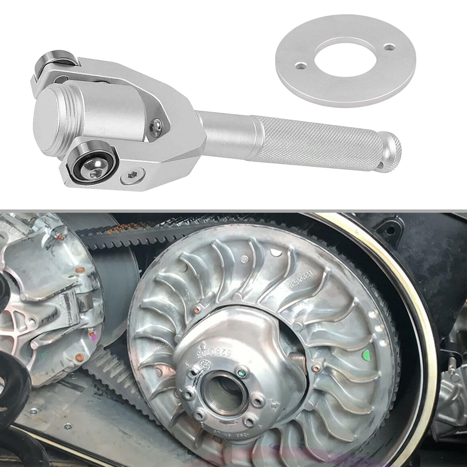 Outil de courroie automobile | Fournitures d'entretien de voiture d'ingénierie de précision | Kit de démontage d'embrayage | Outil de démontage de courroie pour garantir que les tâches de remplacement | Outil Pour Courroies En D'Aluminium Pour Atelier Rép