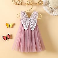 Vista 4 de Vestido de Halloween para bebés y niñas pequeñas, vestido de tutú de hada, disfraz de princesa, disfraz de princesa, 6M-4T