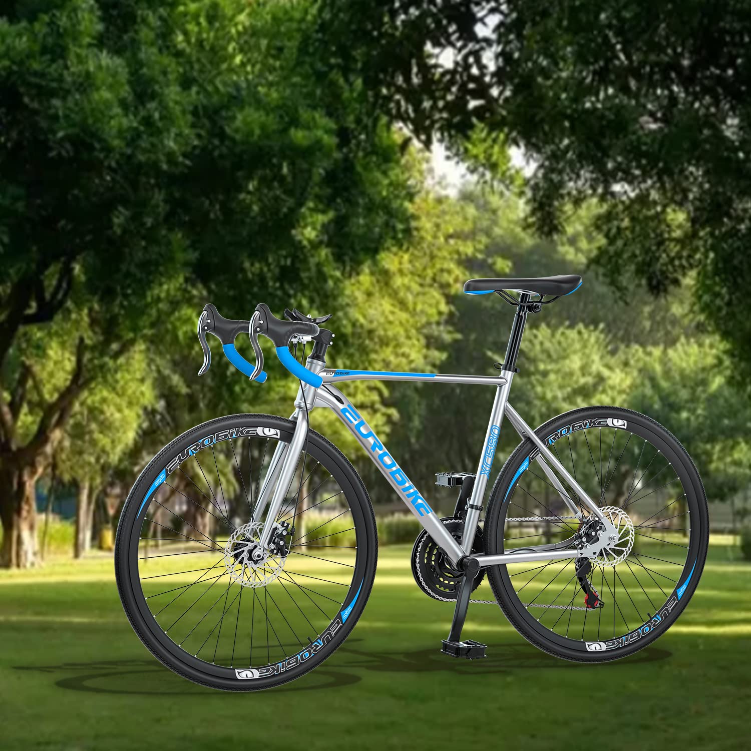 Amazon | ロードバイク LZ-XC580 ロードバイク 700C ディスクブレーキ