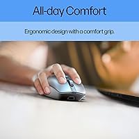 Vista 6 de HP 930 Creator - Ratón inalámbrico compatible con Bluetooth/cable con adaptador USB-A - 7 botones programables - Agarre ergonómico - Haz clic