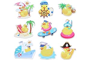 9pcs Themed Duck Door Decoration, Cute Cruise Door Magnets: Cheerful Companions for Your Adventures