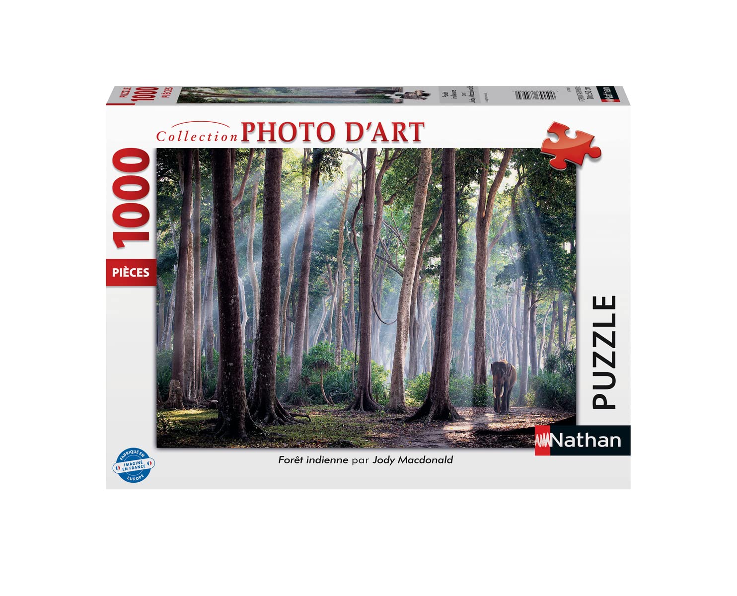 Nathan 4005556872930 Indian Forest 1000 piece jigsaw puzzle Adult
