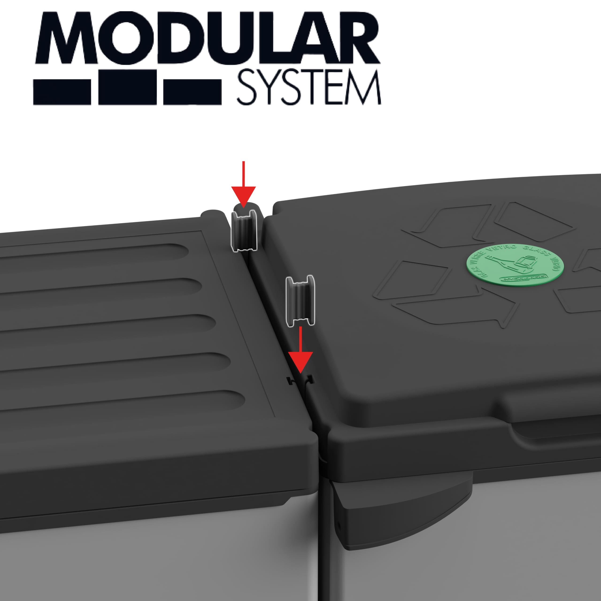 Mobile Portasacchi Adventa Per Raccolta Differenziata - Tris Modulare Per Interni Ed Esterni - Foto 10