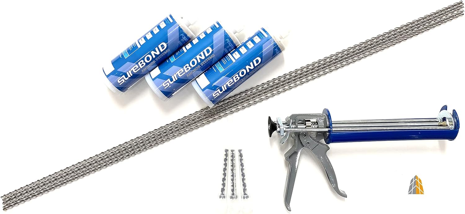 Crack Stitching Mini Helical Bar & Resin Kit 5m Amazon.co.uk DIY & Tools