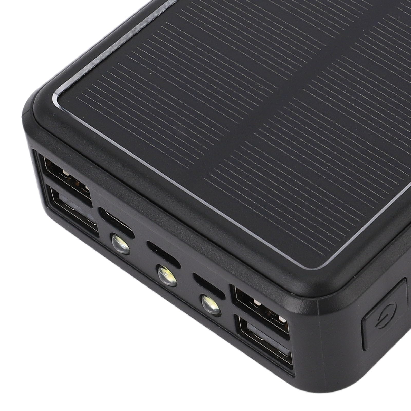 FTVOGUE Banque d'énergie Solaire, Chargeur Solaire ABS 10 000 MAh avec Entrée et Sortie USB C, Double Lampe de Poche, étanche IP67, étanche à la Poussière pour Le Camping en Plein Air, Les Voyages