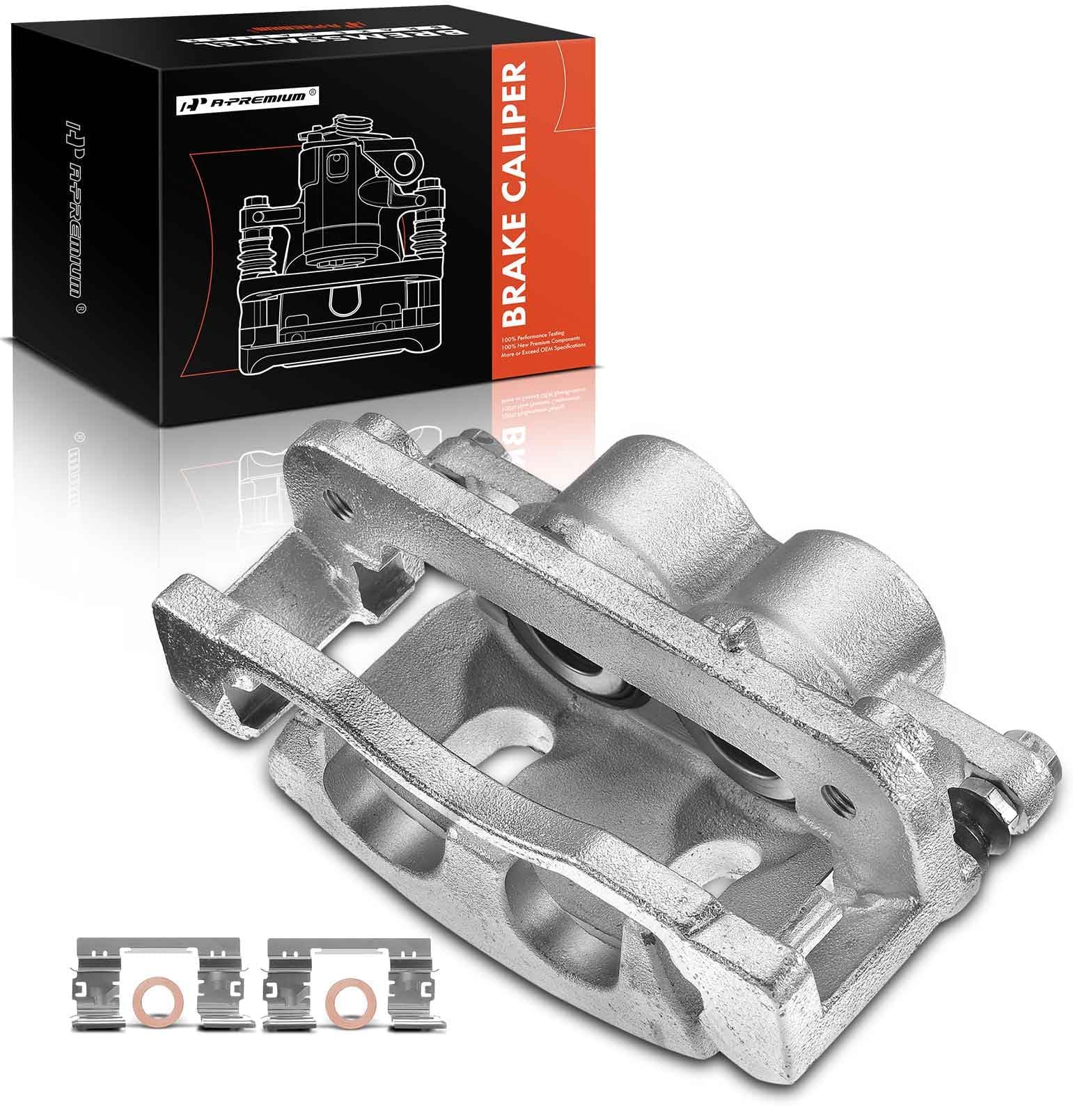 A-Premium Disc Brake Caliper Assembly Compatible with Cadillac, Chevy and GMC Models - Escalade, Silverado 1500, Avalanche, Suburban, Express, Sierra, Yukon XL and more - Front Driver