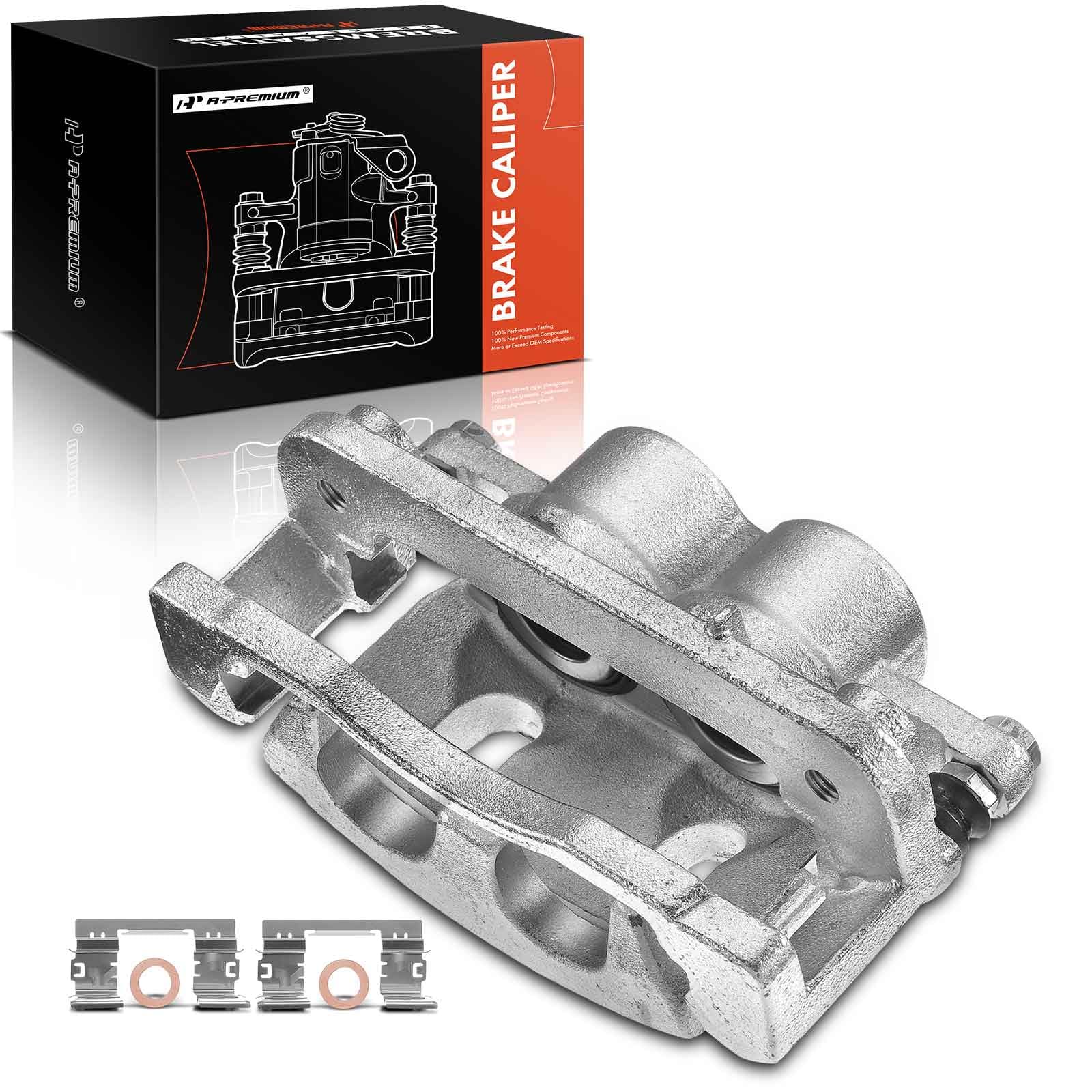 A-Premium Disc Brake Caliper Assembly Compatible with Select Select Cadillac, Chevy and GMC Models - Escalade, Silverado 1500, Avalanche, Suburban, Express, Sierra, Yukon XL and more - Front Driver