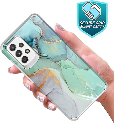 Miniatura 3 de Rosebono Funda compatible con Samsung Galaxy A72, delgada, híbrida, a prueba de golpes, funda rígida a prueba de golpes, a la moda, colorida funda