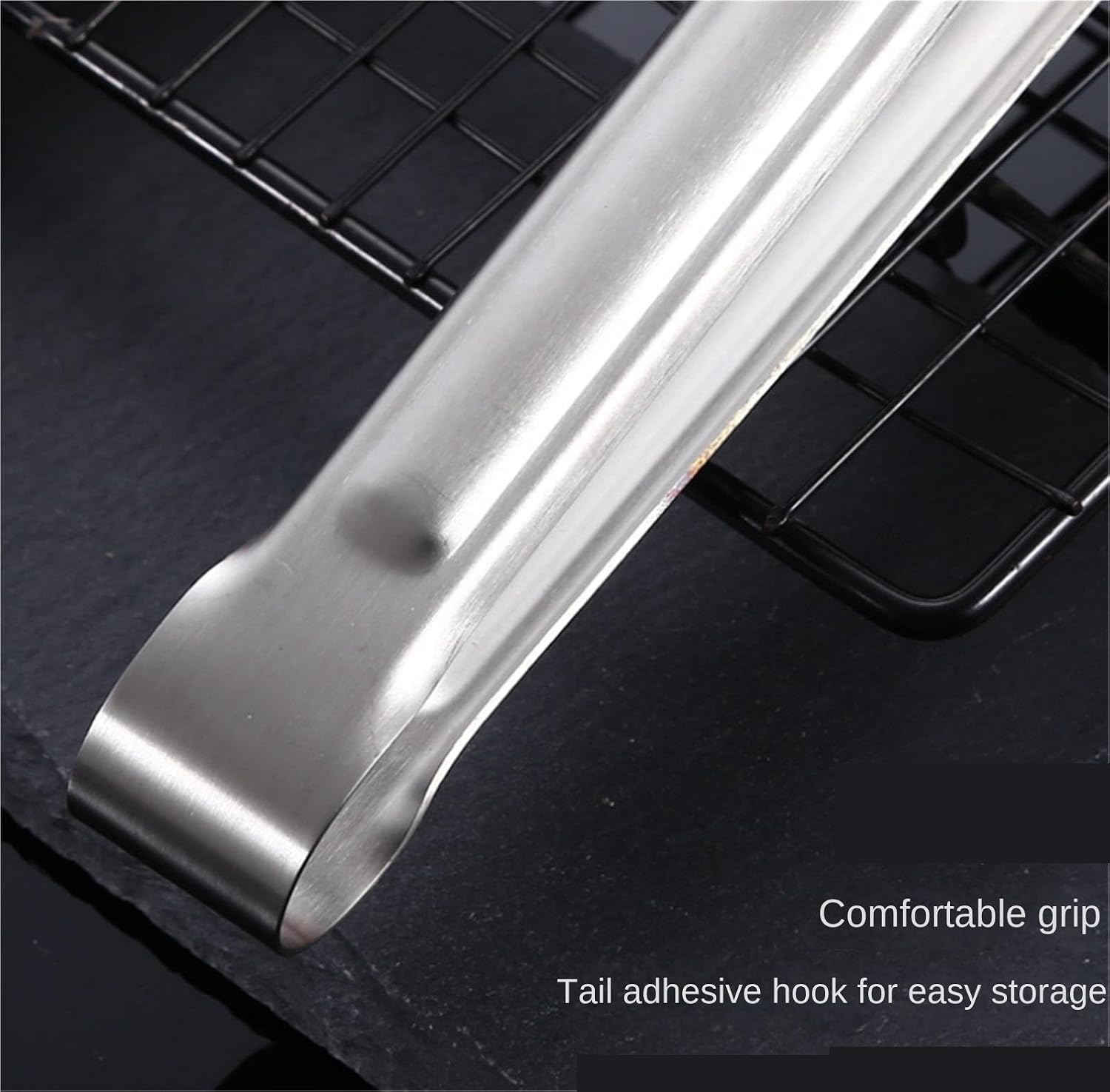 Tongs for Cooking, 304 Stainless Steel Barbecue Turners Heavy Duty Non Stick BBQ Cooking Kitchen Tongs Kitchen Utensils Tongs for Food(25cm)