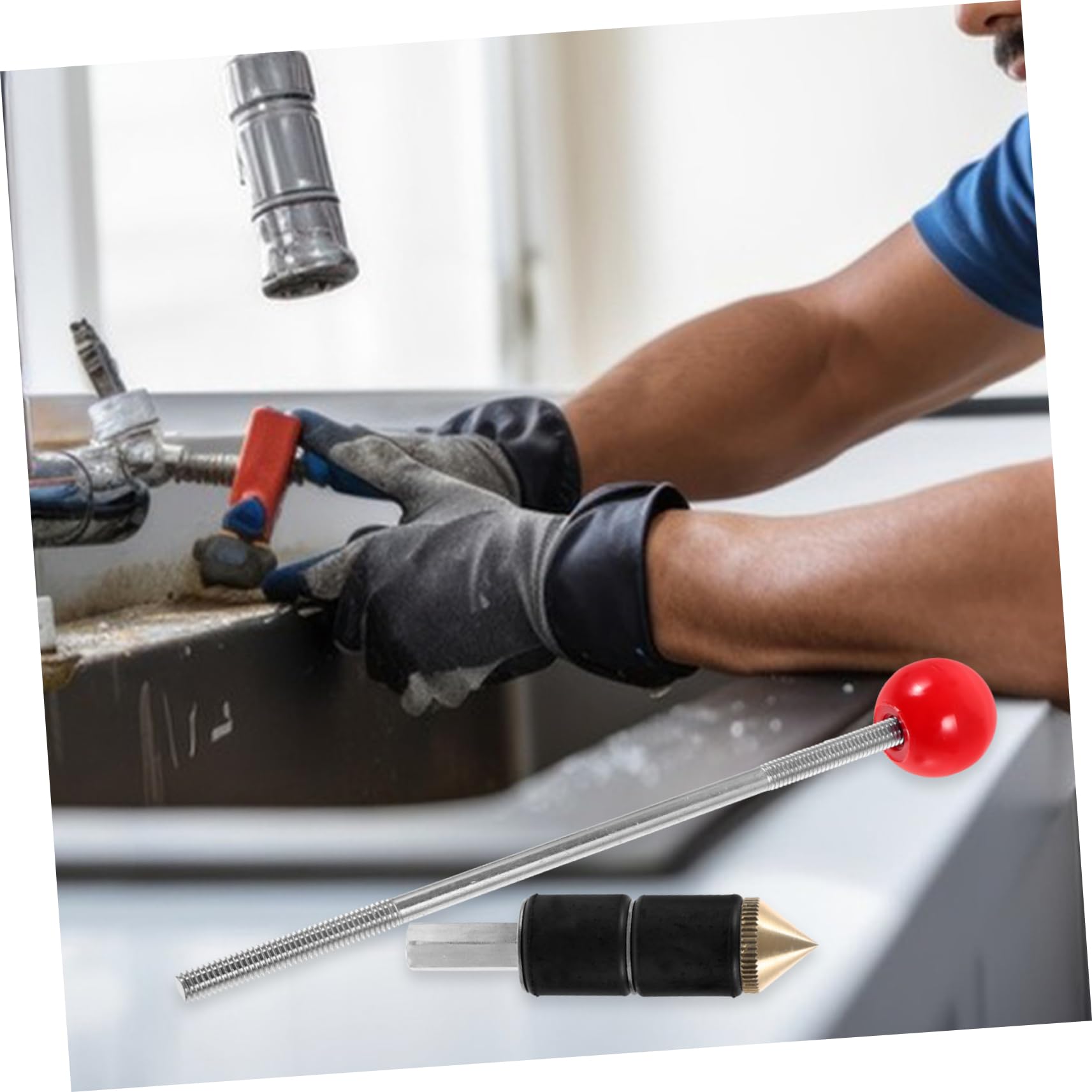 Uonlytech Llave De Tope Para Tubería De Agua Termofusible Con Pasadores De 1/2 3/4 Y 1 Pulgada Herramienta De Plomería Para Reparación De Fugas Fácil Y Versátil 6.69X3.77X0.51In