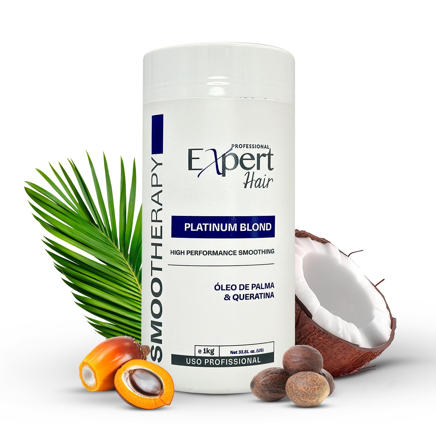 Platinum Blond, Botox Hair Treatment- Straightening, Anti-Frizz, Botox Capilar Para El Cabello- Neutralize yellow tones -Queratina para Alisar el Cabello, Cirugia Capilar para el Cabello (1kg/35.3 oz)