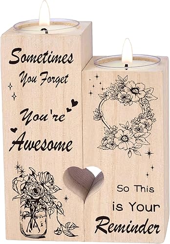 Hua Feishang -Candelabros de regalo de cumpleaños para mujeres, regalos para mujeres, amigos, colegas, mejores amigas, hermanas, padres, regalos