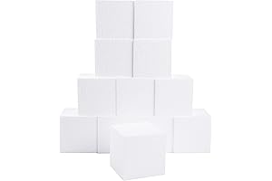 Silverlake Craft Foam Block - 12 Pack of 4x4x4 Foam Cubes