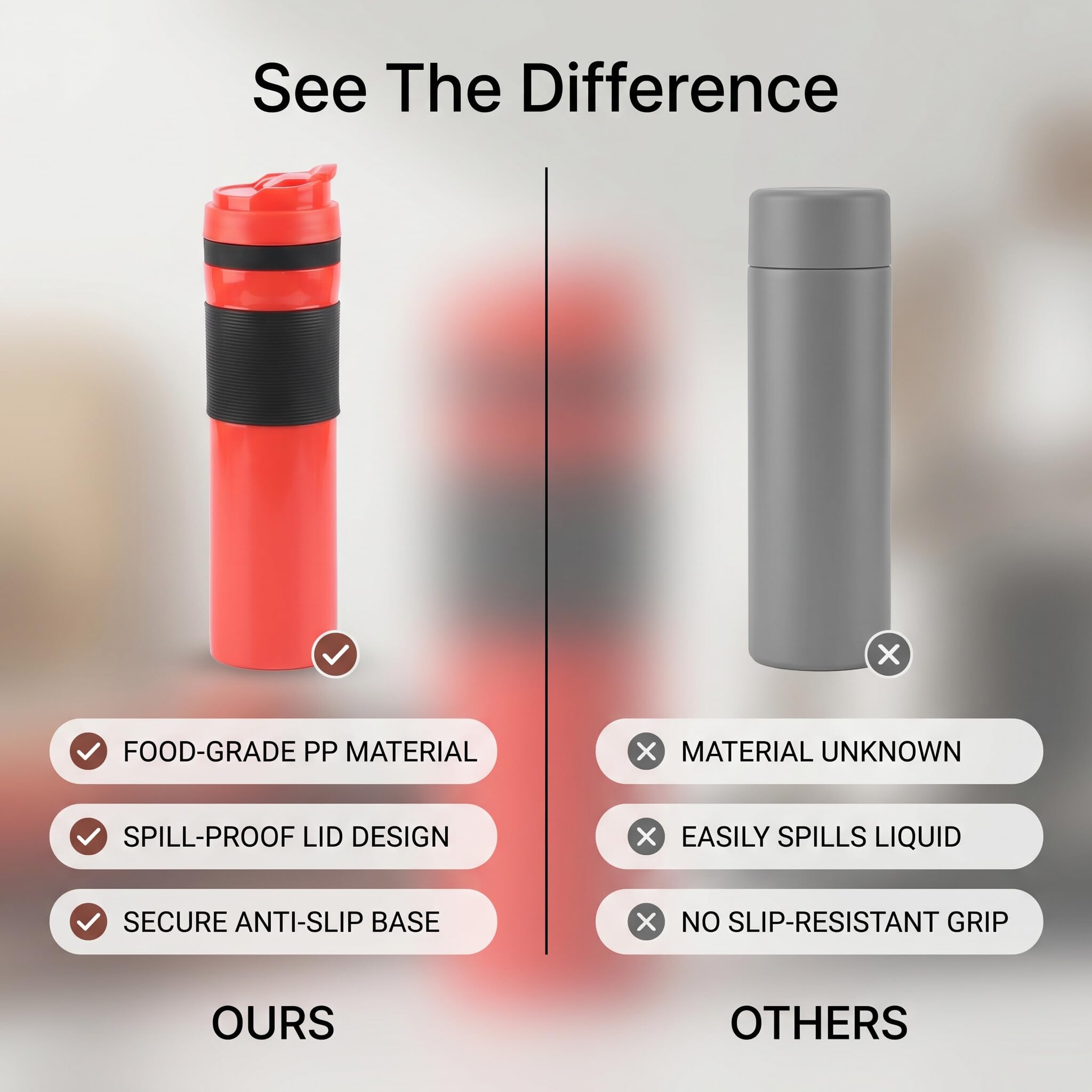 Zerodis Portable Coffee Press Bottle - Make Coffee Anywhere! -5 Zerodis Portable Coffee Press Bottle - Make Coffee Anywhere! -5