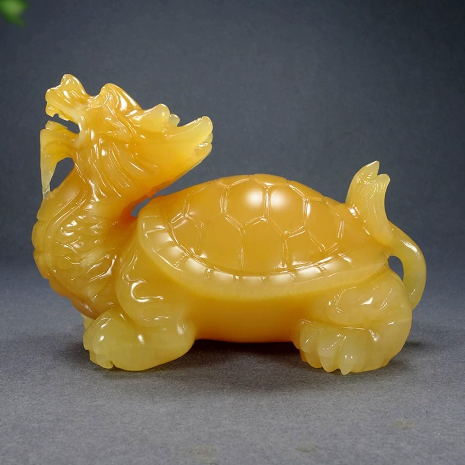Feng Shui Longevidad Dragón Tortuga Tortuga Topacio Estatua