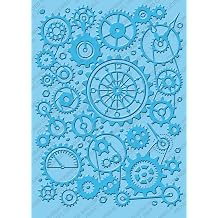 Cricut Cuttlebug 5-Inch-by-7-Inch Embossing Folder, Clockworks
