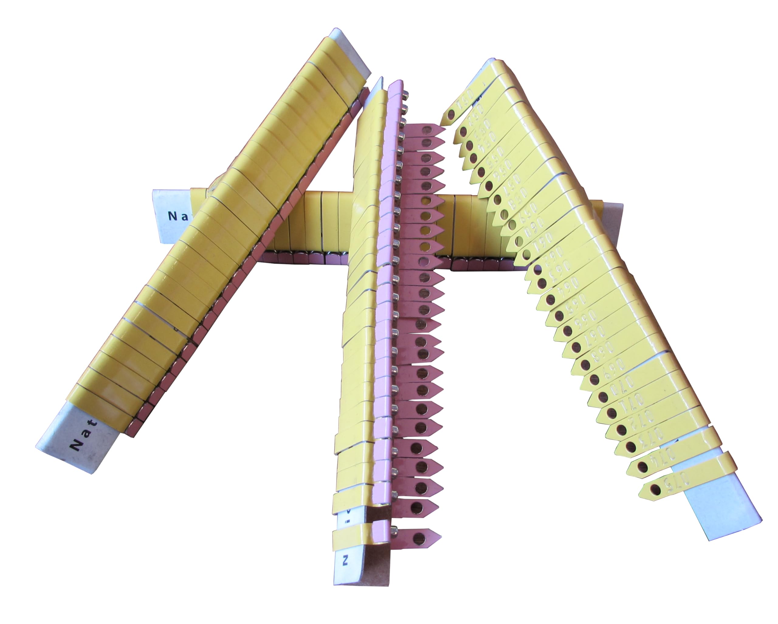 Zip Wing Bands Customized Personalized Poultry Wing Bands Chicken Pheasant Bird ID Tags (200, Yellow)