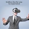 VR Headset for Phone with Controller, Virtual Reality Glasses Stereo Headphones 3D Glasses, VR Glasses for TV, Movies, Video Games(S01)