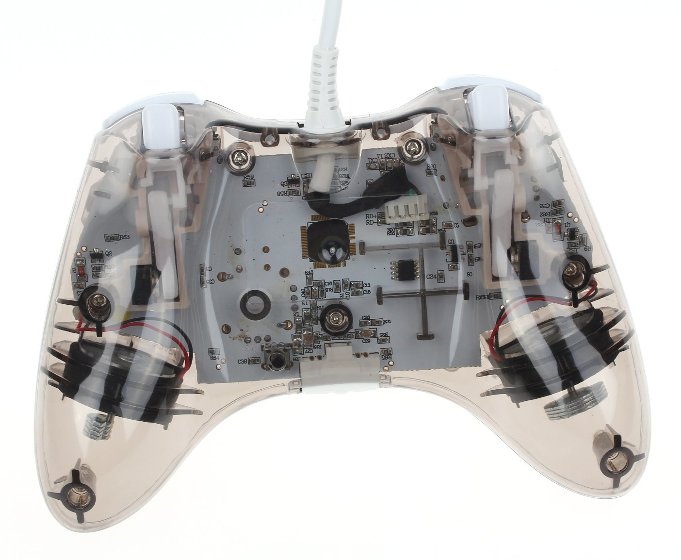 Pc Game Controller Usb For Xbox 360 and PC Usb Game Controller(Transparent Black)