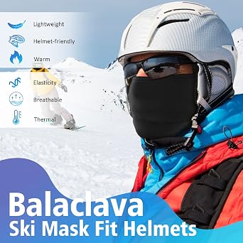 Winter Balaclava Ski Mask for Men Women, Windproof Thermal Face Mask Cold Weather Scarf for Cycling Skiing Climbing