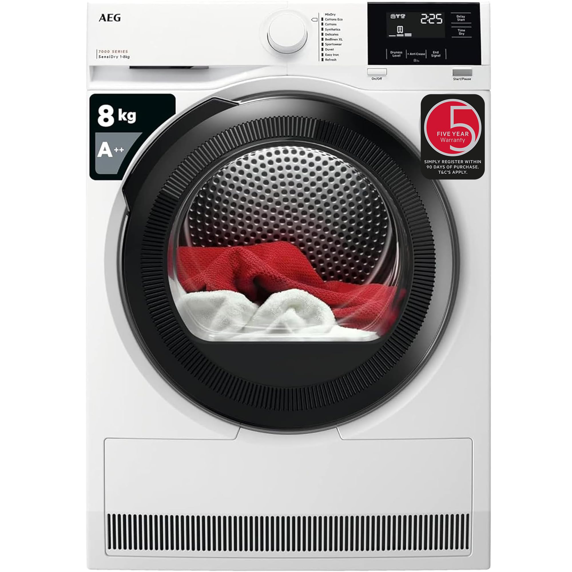AEG 7000 Series Heat Pump Tumble Dryer 8kg TR718L4B