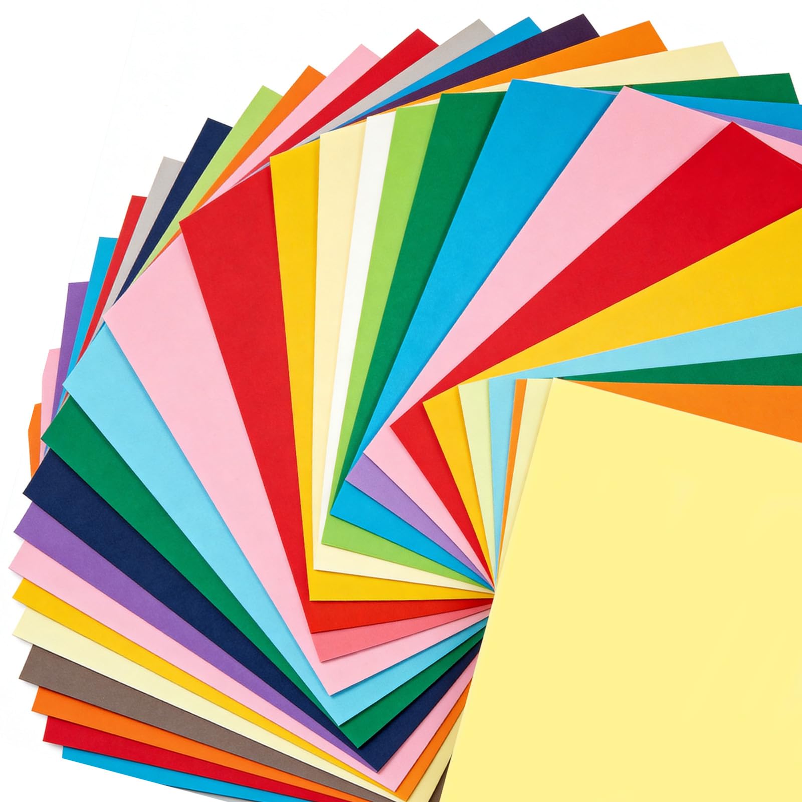 Coloured Card A4, 40 Sheets 40 Colours, 180GSM Rainbow Craft Cardstock, Multi Colour A4 Card Paper for DIY, Scrapbooking, Printing, School, Kids Arts & Crafts