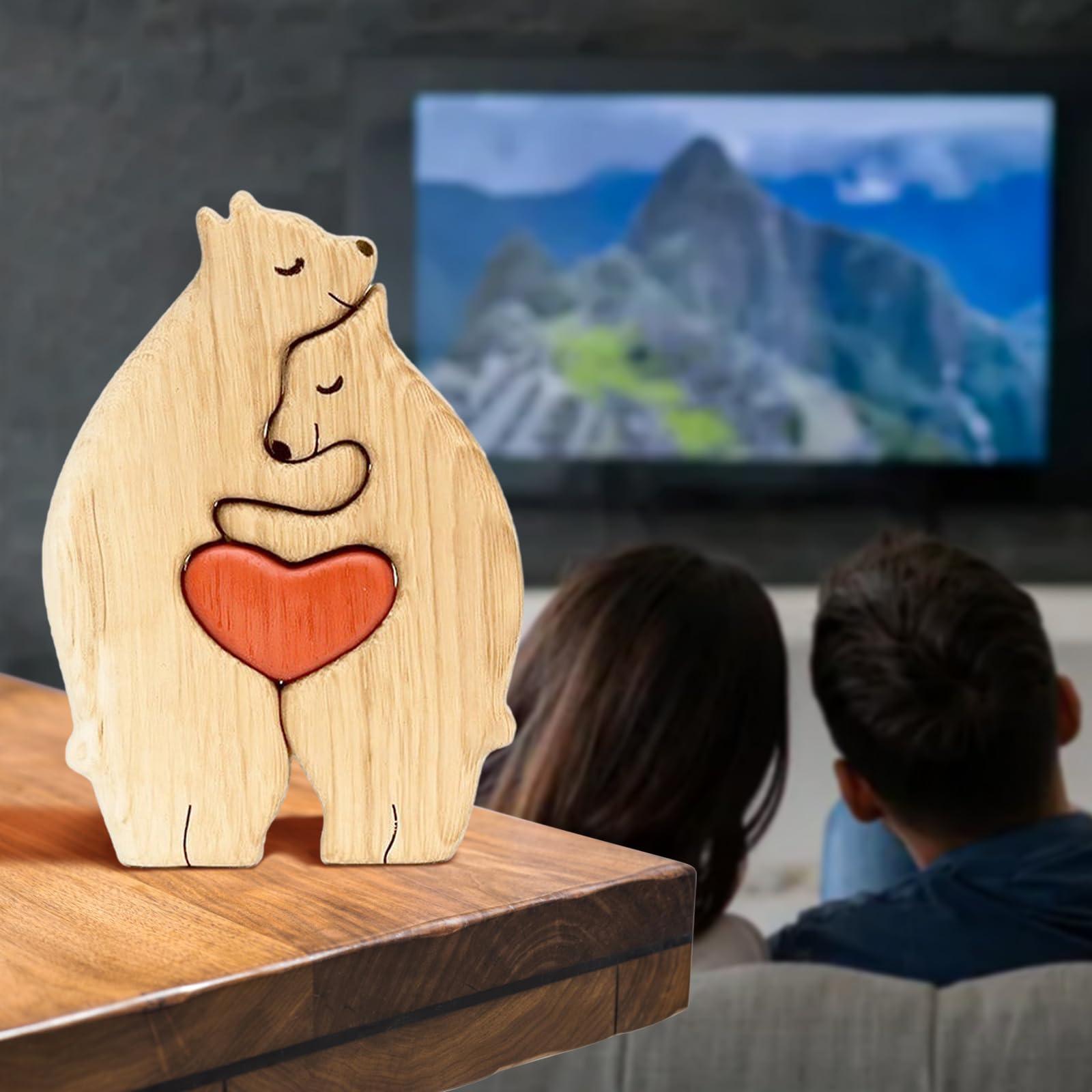 Carte De Joyeux Saint Valentin Avec Ours En Peluche | Vecteur Premium