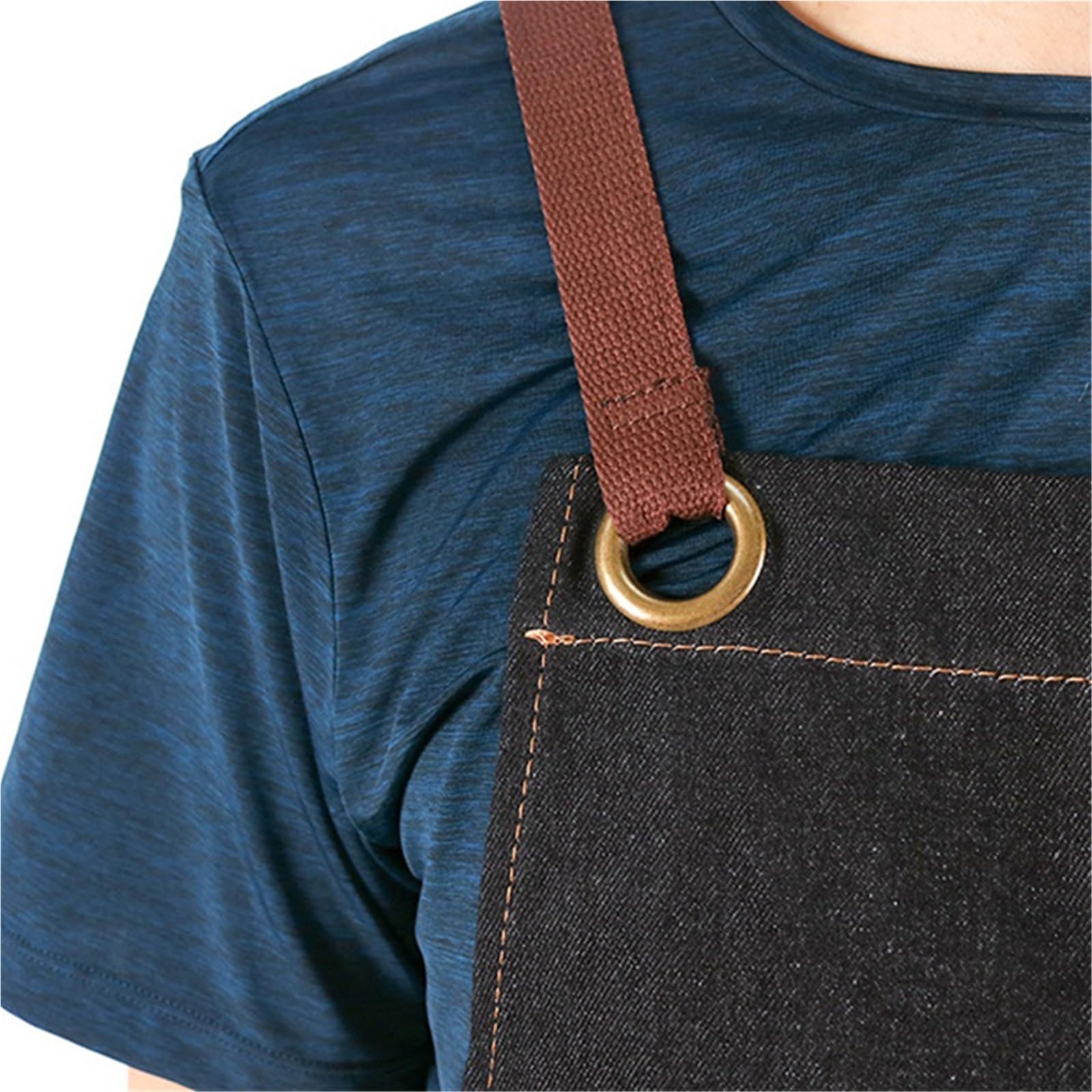 Delantal de mezclilla ajustable herramientas barbero Delantales barbacoa hombre Overol para Soldadura, Herrero