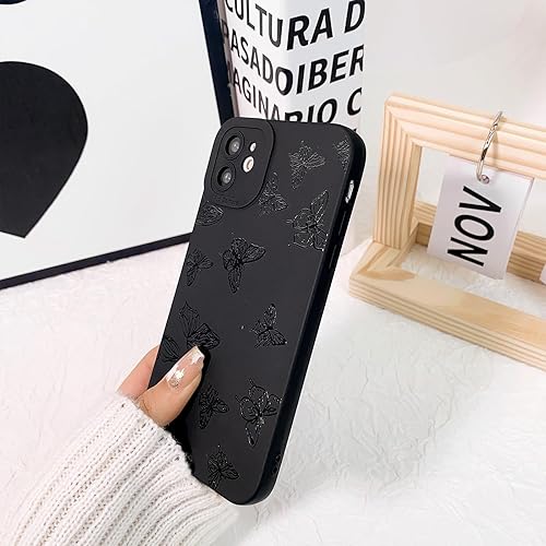 Miniatura 5 de Funda compatible con iPhone 11, diseño de mariposa negra para niñas y mujeres, TPU suave a prueba de golpes, para iPhone 11, muchas mariposas