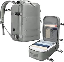 Ryanair 12 Pocket Travel Bag for Men Women with Anti-Theft Pockets - 40 x 20 x 25 cm