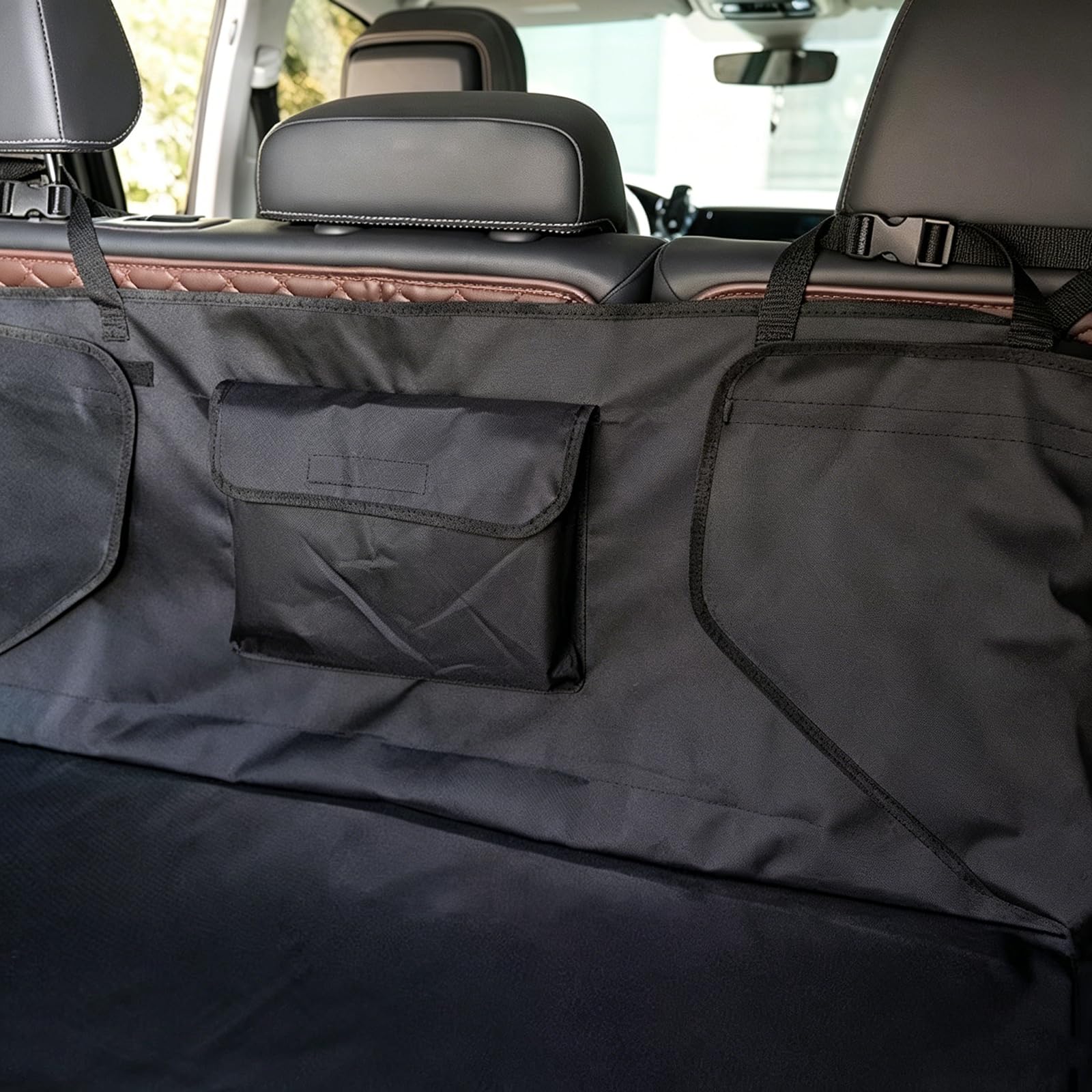 Telo Auto per Cani per Skoda Kodiaq 2017-2025 | Protezione Bagagliaio Impermeabile Antiscivolo, Copertura Resistente ai Graffi con Protezione Laterale e Paraurti