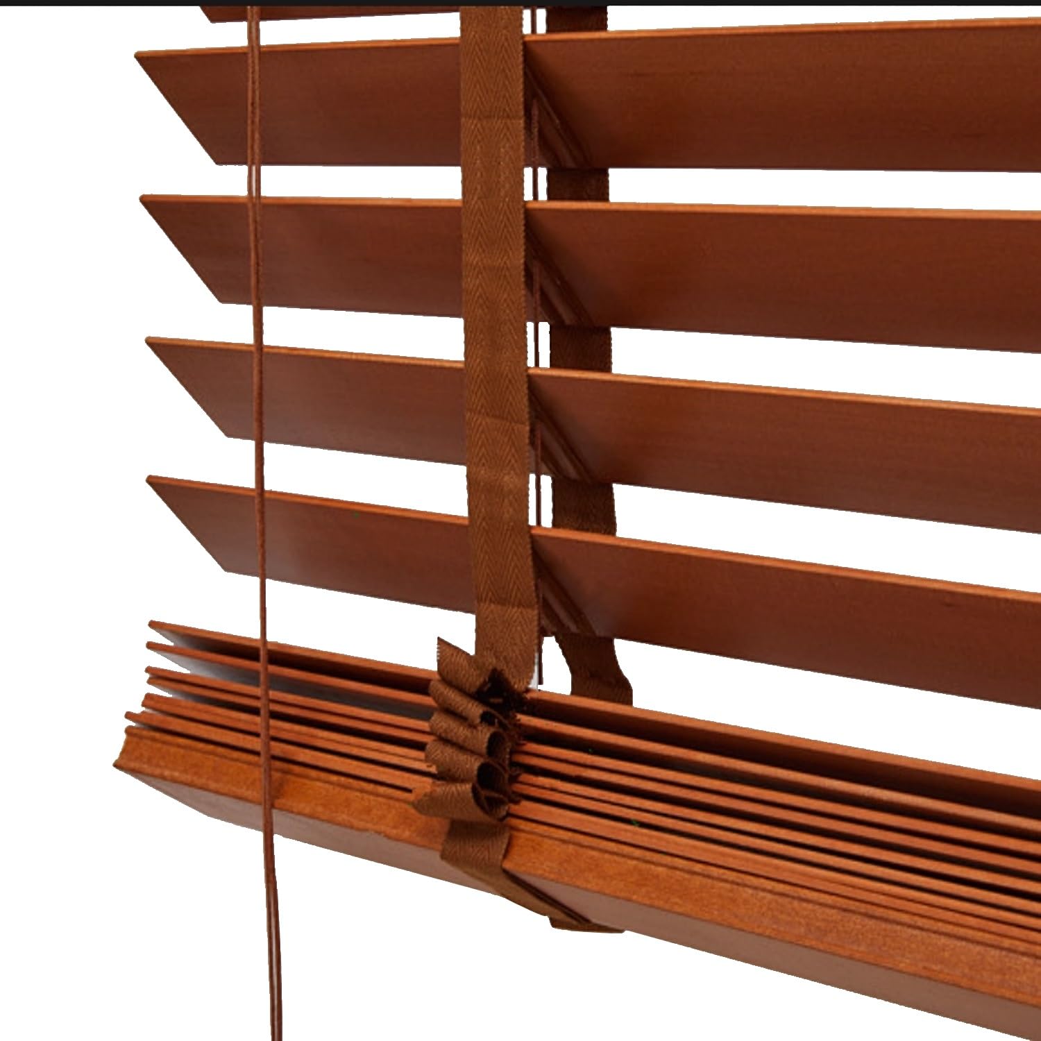 Persiane Veneziane Orizzontali,Tende Veneziane Legno,Tapparelle in Legno Massello per Finestre a Doghe Larghe 50 mm per Camera da Letto, Cucina, Bagno,Montaggio Interno, Esterno(75Wx145H cm)