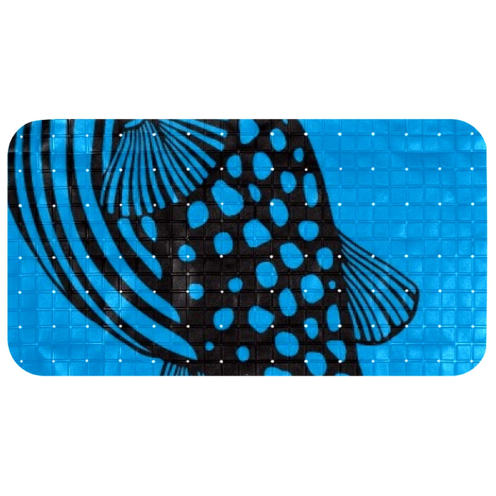 Tapis de bain pour bébé et enfant poisson bleu antidérapant baignoire