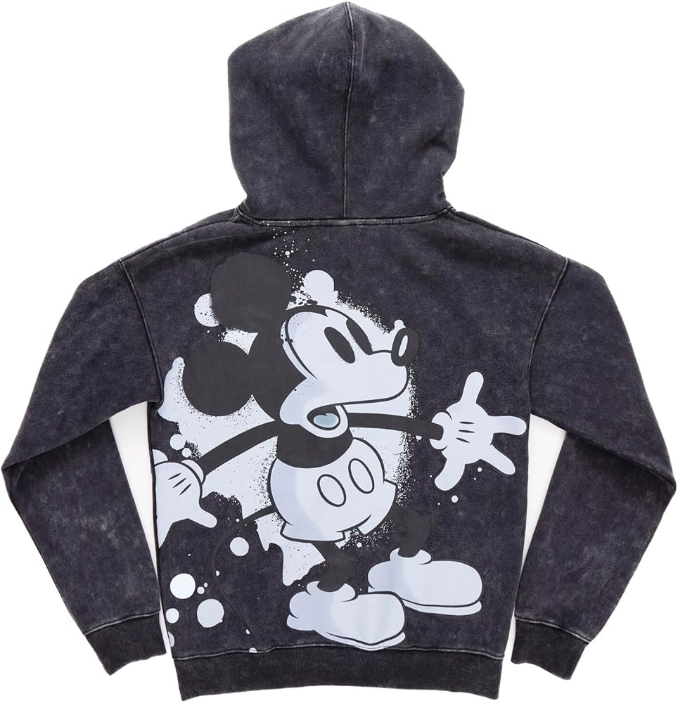 Amazon.com: Disney Mickey Mouse Mens Fleece Pullover Hoodie Black
