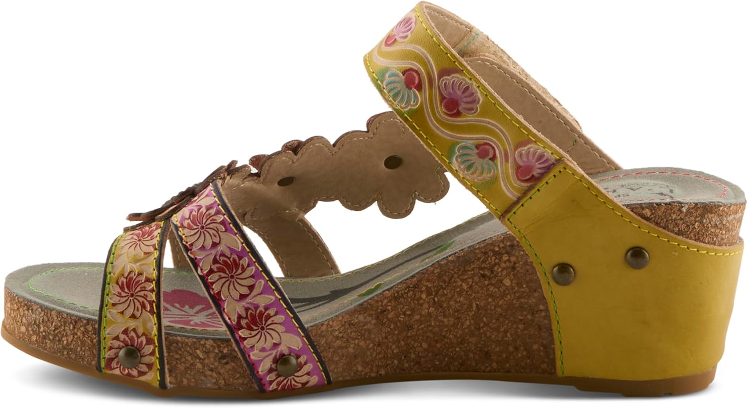 Spring Step L'Artiste Women's Delight Slide Sandals Hook & Loop Straps for Women - Image 3