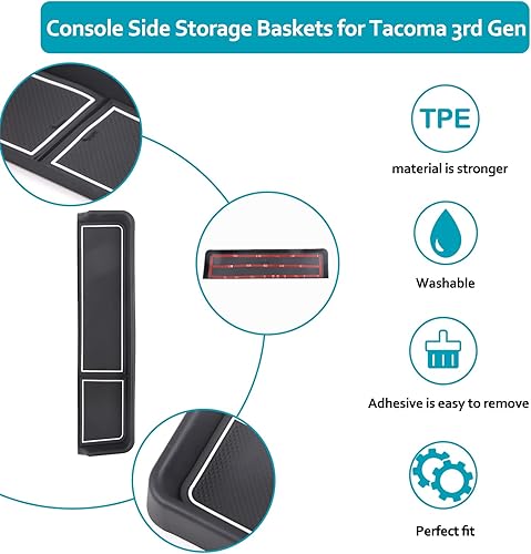 Miniatura 3 de CHEAYAR Caja de almacenamiento para tablero de instrumentos compatible con Subaru BRZ 2022 2023 2024 y compatible con Toyota GT86 2022 2023 2024,