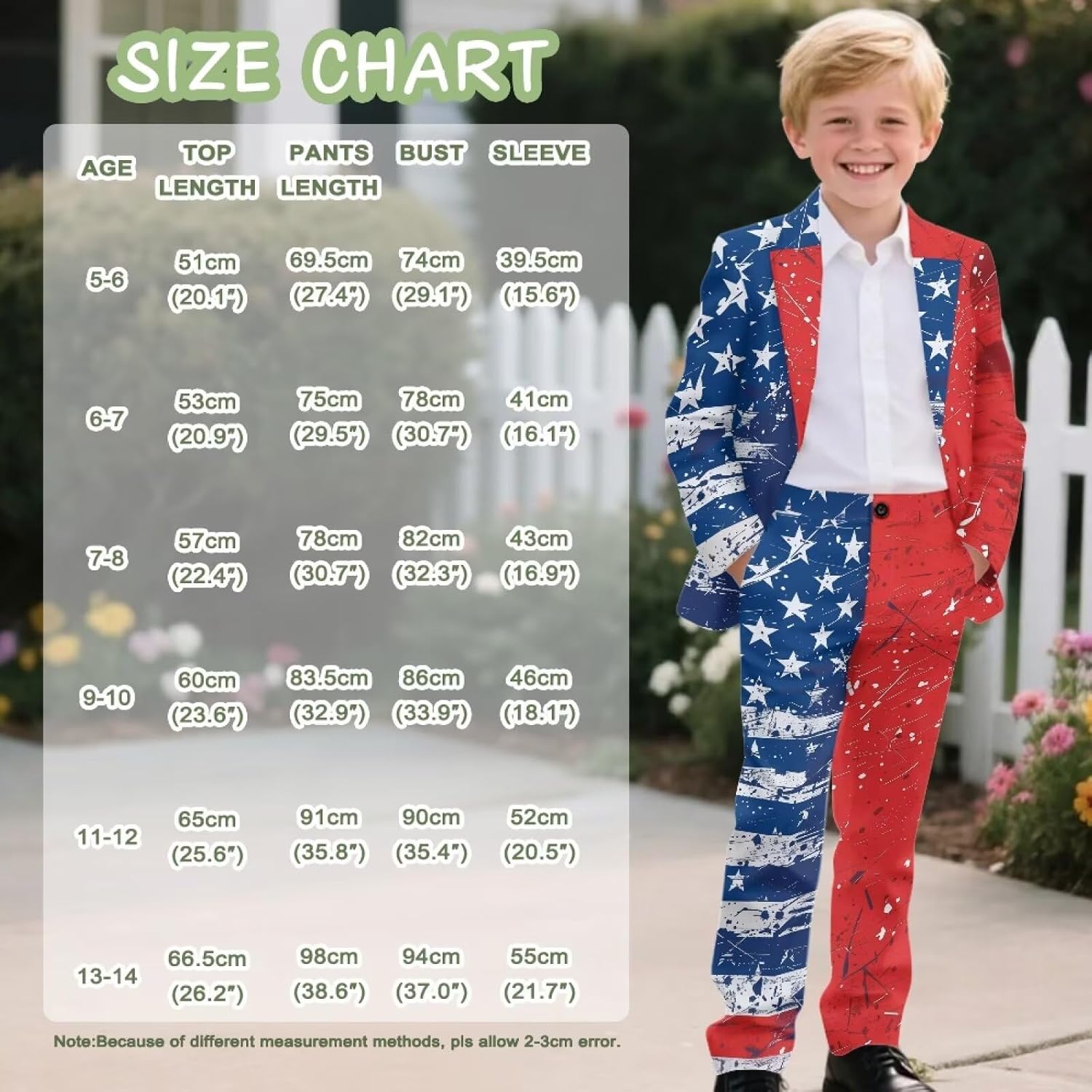Suobstales Boy Suits 2 Piece Slim Fit Formal Suit Set with Tuxedo Jacket Pants for Kids Wedding Ring Bearer Party