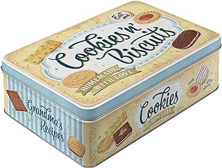 Nostalgic-Art Retro 2.5 Litre Flat Storage Jar Cookies 'n' Biscuits