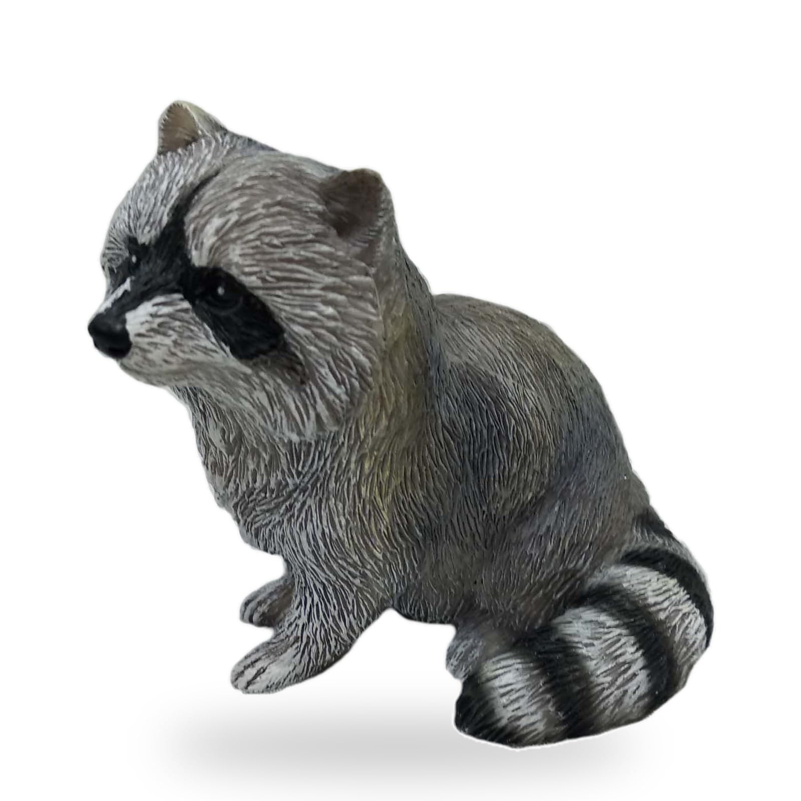Cornelißen Polyresin Animal Figurine Raccoon, Height 7.5 cm
