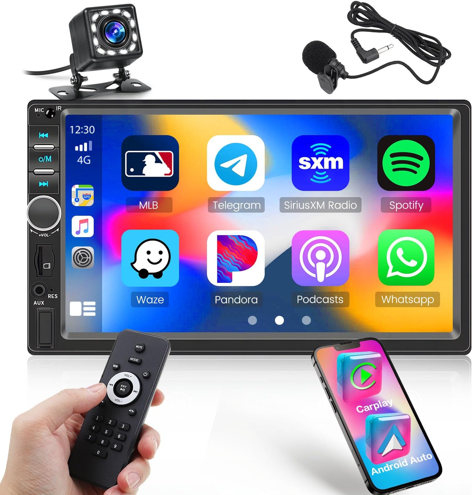 Autoradio met CD speler - Bluetooth - DAB - DAB - USB, SD, AUX, FM - 1