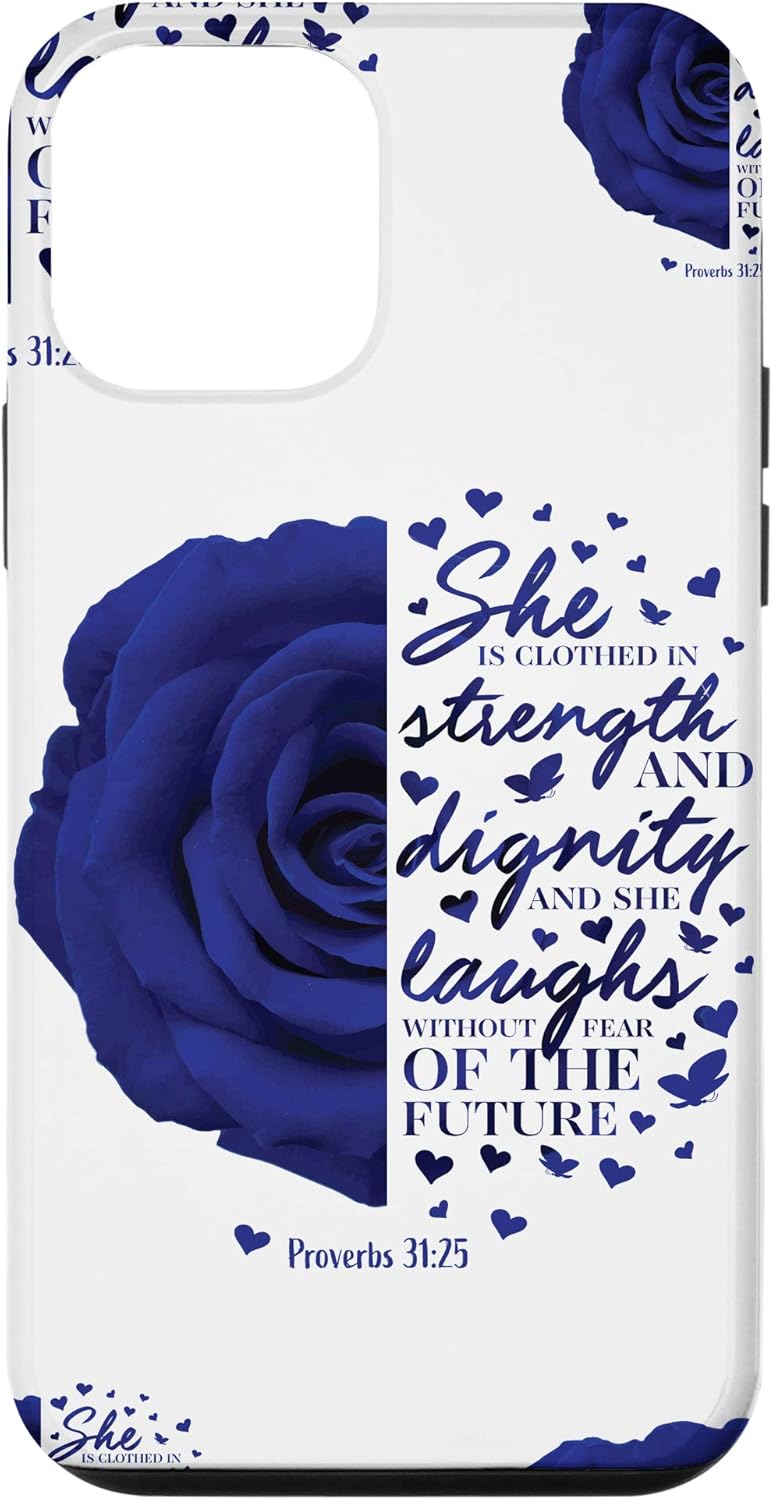 iPhone 12/12 Pro Proverbs 31 Christian Bible Verse Gifts Women Mom Daughter Case