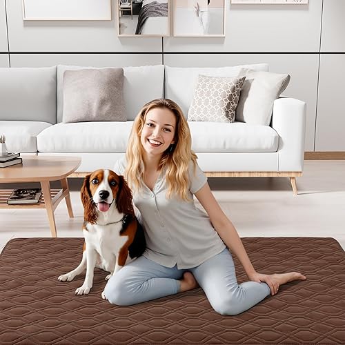 Miniatura 9 de Smiry Funda impermeable para cama de mascota, suave y lavable, para cama, sofá, reversible, perros pequeños, medianos, grandes, gatos, diseño