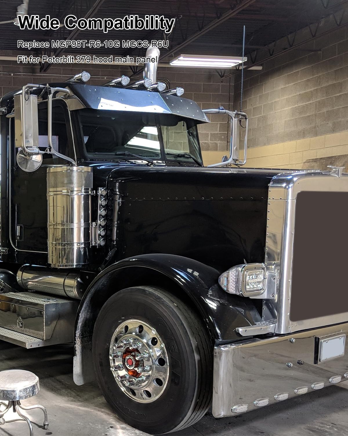 100Pcs 3/16" Medium Rivet Kit Fit for Peterbilt 379 Hood Main Panel and Flange Ring Replace MGP98T-R6-10G MGCS-R6U