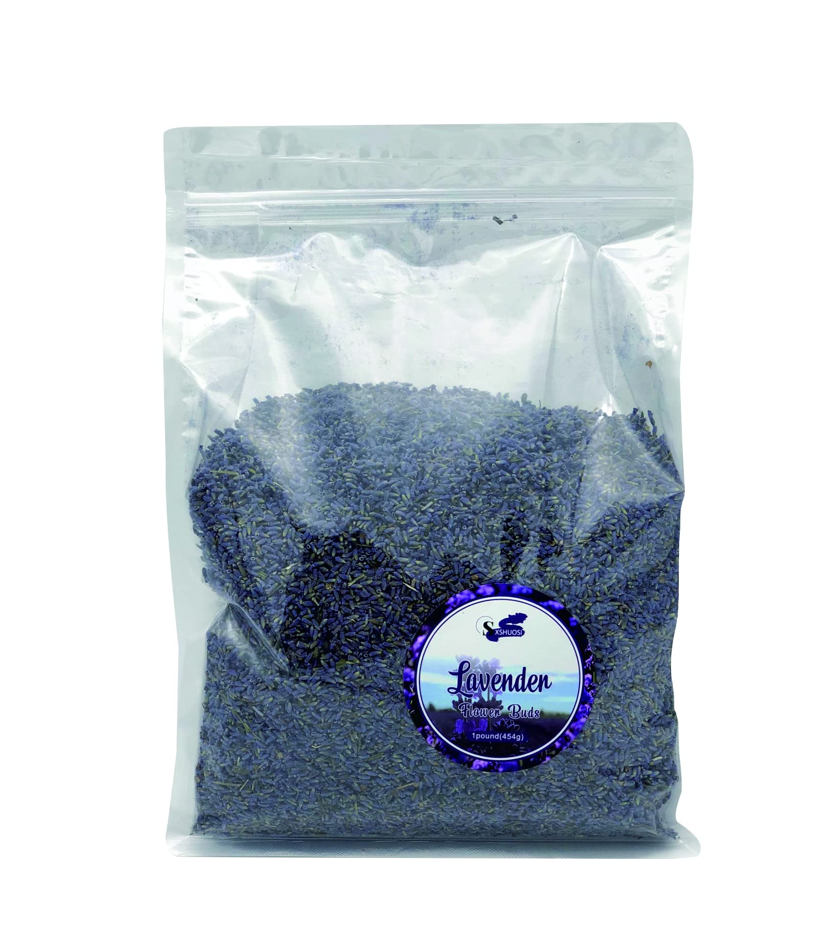 100% Dried Lavender Flower Buds, Pure Natural Dried Lavender Flowers, 1 Pound /Bag…