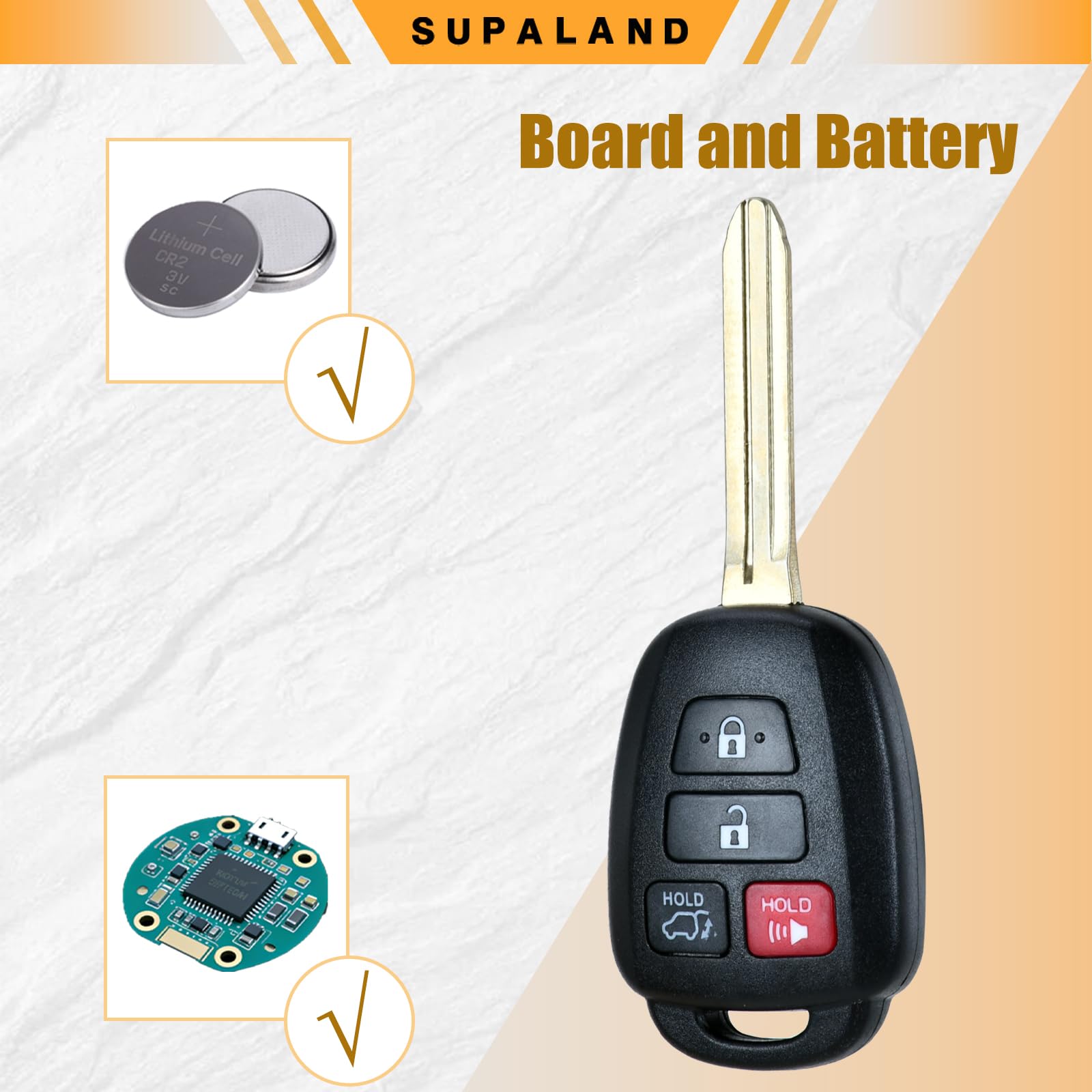 Amazon.com: SUPALAND Key Fob Keyless Entry Fits for 2013-2018
